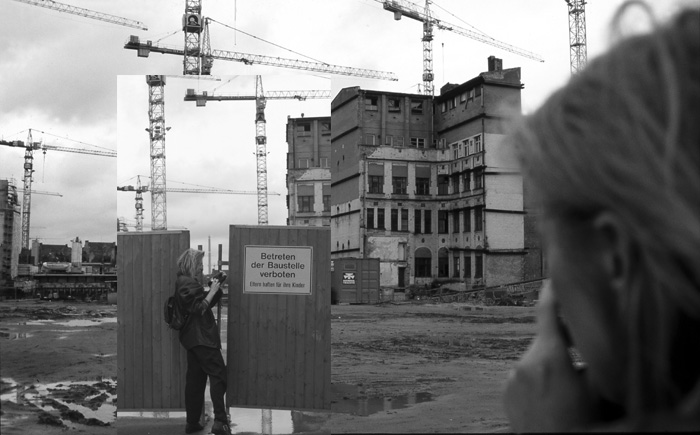 Self-Portrait in Berlin-Mitte, Photomontage